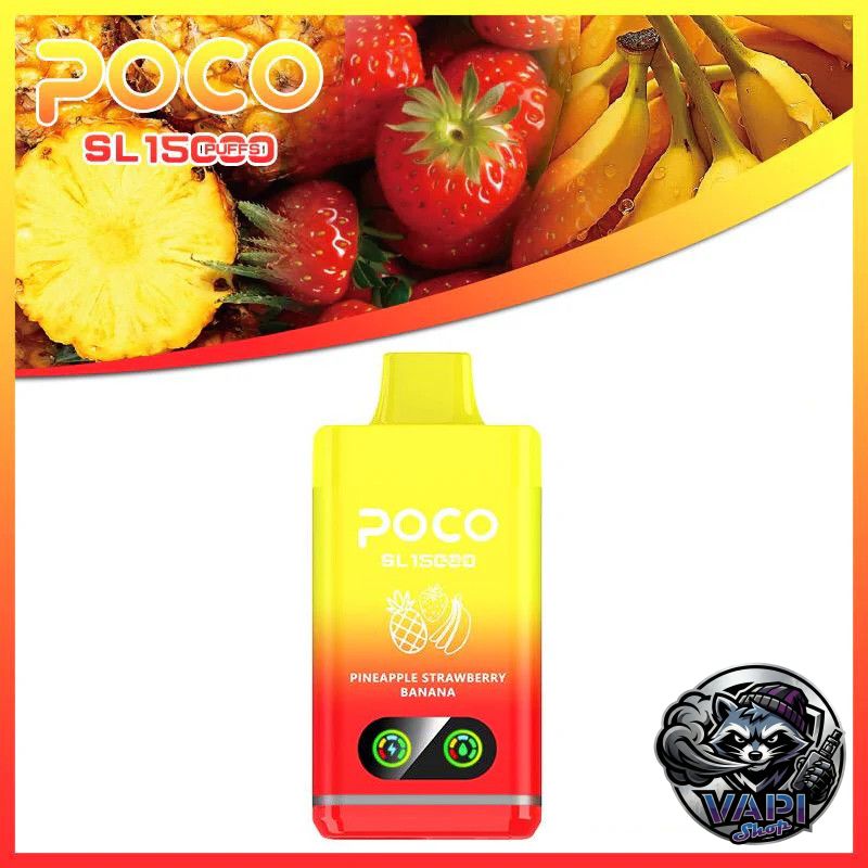 POCO SL 15000 - Ananas Jahoda Banán 5% POCO SL 15000 - Ananas Jahoda Banán 5%