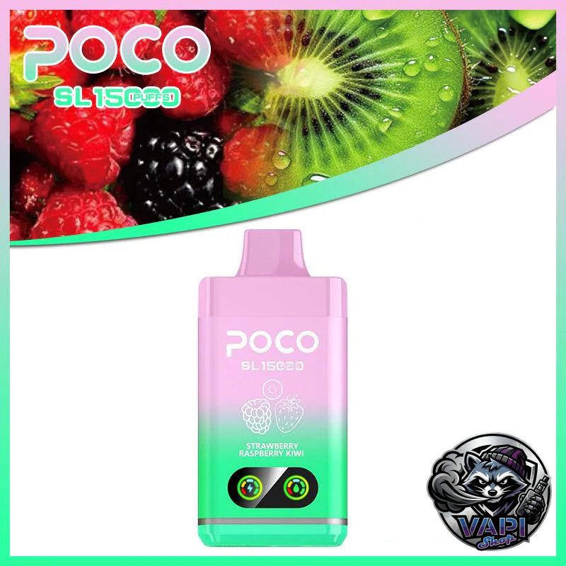 POCO SL 15000 - Jahoda Málna Kiwi 5% POCO SL 15000 - Jahoda Málna Kiwi 5%