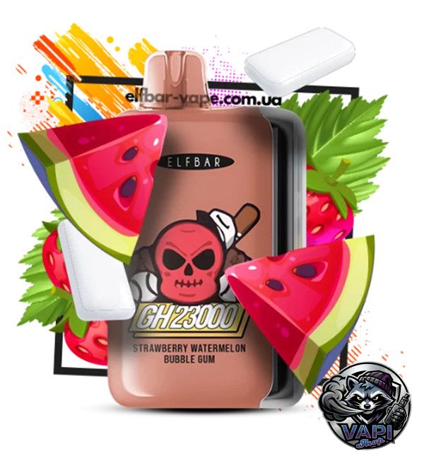 elf_bar_gh23000_strawberry_watermelon_bubble_gum_vape Elf Bar GH 23000 Strawberry Watermelon Bubble Gum 5%