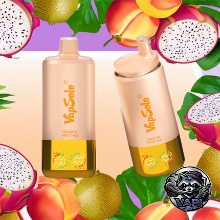 VapSolo Triple 60000 - Peach Ice & Dragonfruit Ice & Mixfruit 5%