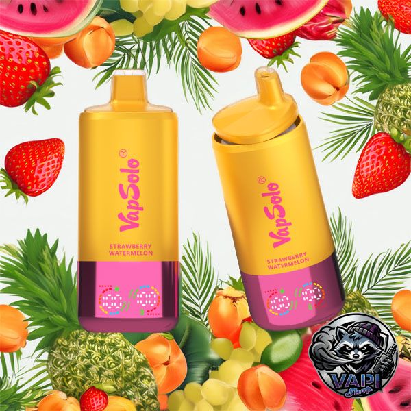 VapSolo Triple 60000 - Tropické ovoce & Jahodový meloun & Citrónový broskev 5% VapSolo Triple 60000 - Tropické ovoce & Jahodový meloun & Citrónový broskev 5%