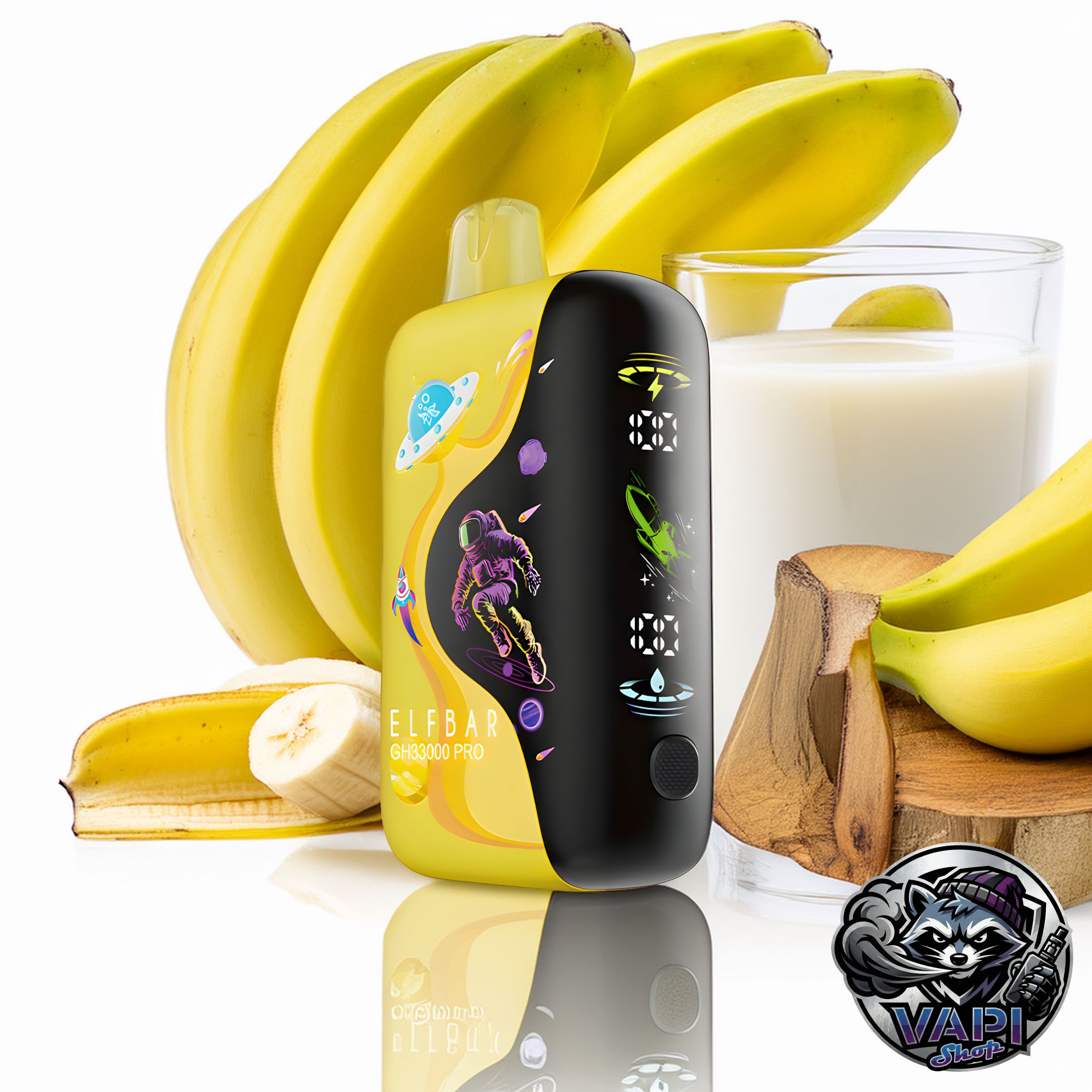 elf_bar_gh33000_pro_banana_milk_5 Elf Bar GH33000 Pro - Banana Milk 5%