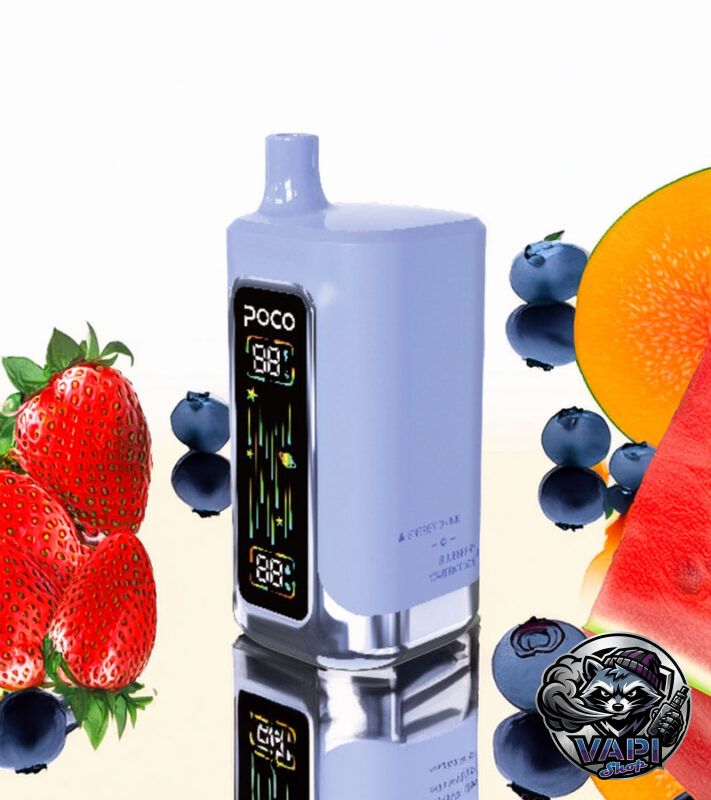 Poco FR 80000 – Blueberry Strawberry & Grape Cranberry Peach & Energy Drink & Blueberry Watermelon 5%