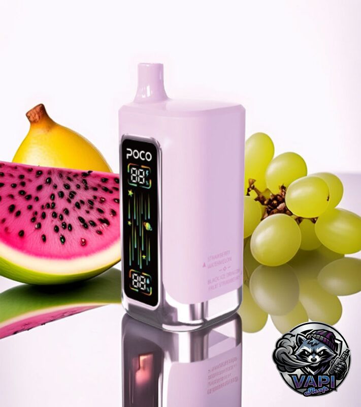 Poco FR 80000 – Strawberry Grape & Apple Peach & Strawberry Watermelon & Blackice Dragon Fruit Strawberry 5%