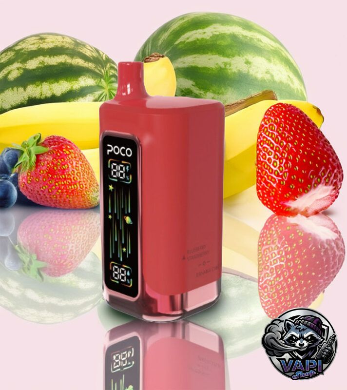 Poco FR 80000 – Strawberry Raspberry Cherry & Watermelon Lychee & Blueberry Strawberry & Banana Cake 5%