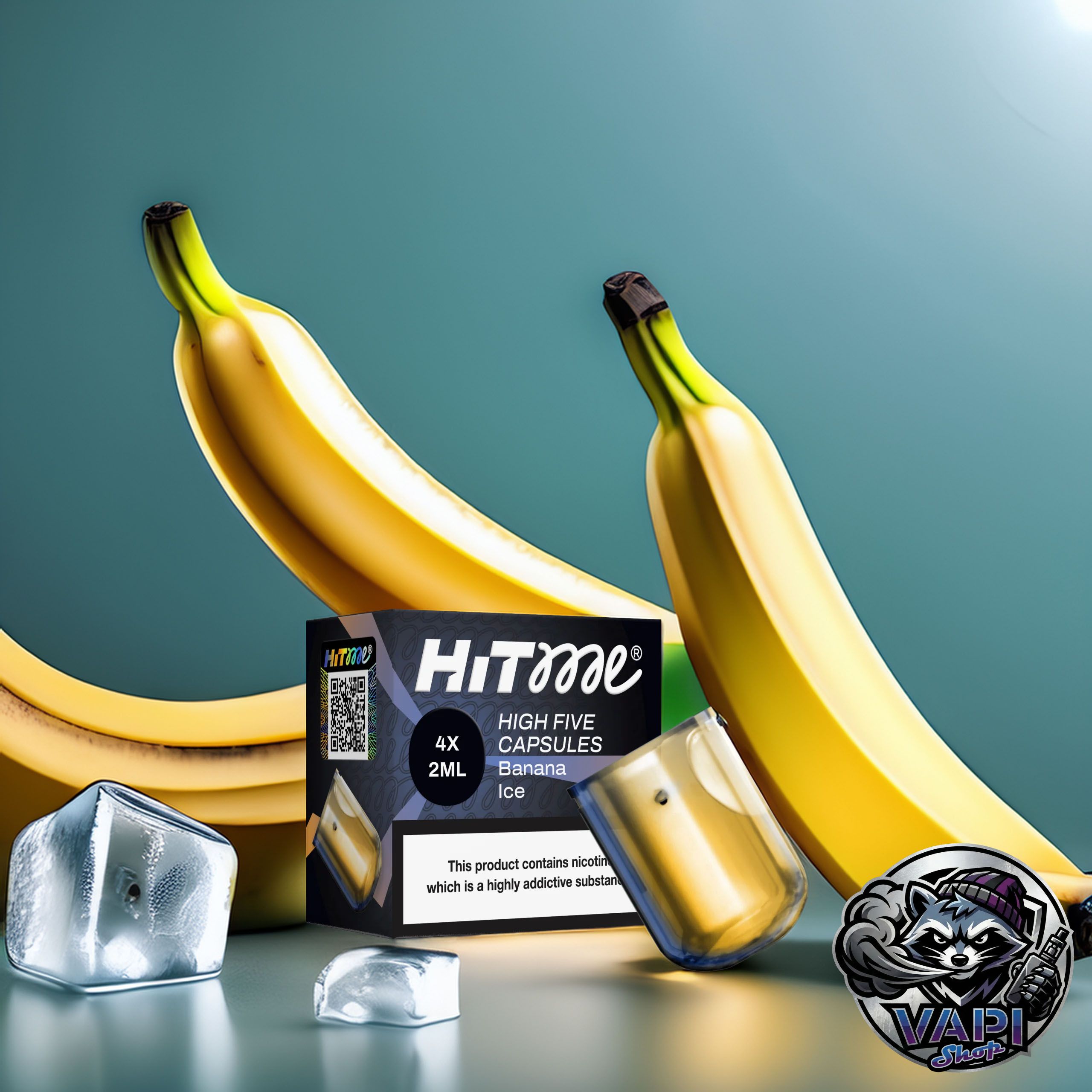 Hitme-HIGHFIVE-Banana-ice-capsule Hitme High Five Kit – Banana Ice 2%