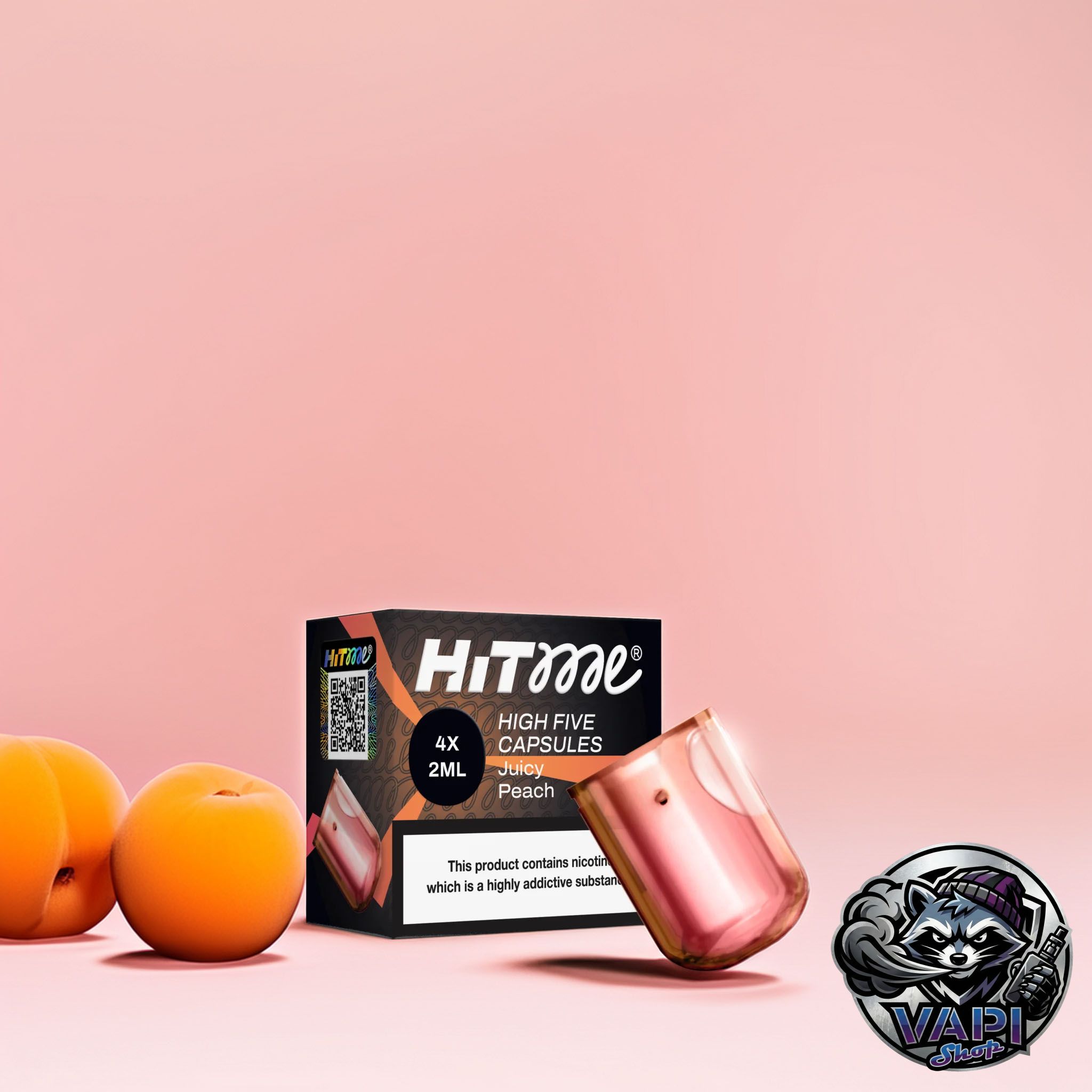 Hitme-HIGHFIVE-Juicy-Peach-capsule Hitme High Five Capsules – Juicy Peach 2%