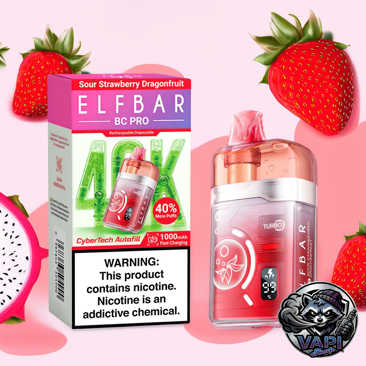 elfbar-bc40000-pro-sour-strawberry-dragonfruit Elf Bar BC 40000 Pro – Sour Strawberry Dragonfruit 5%